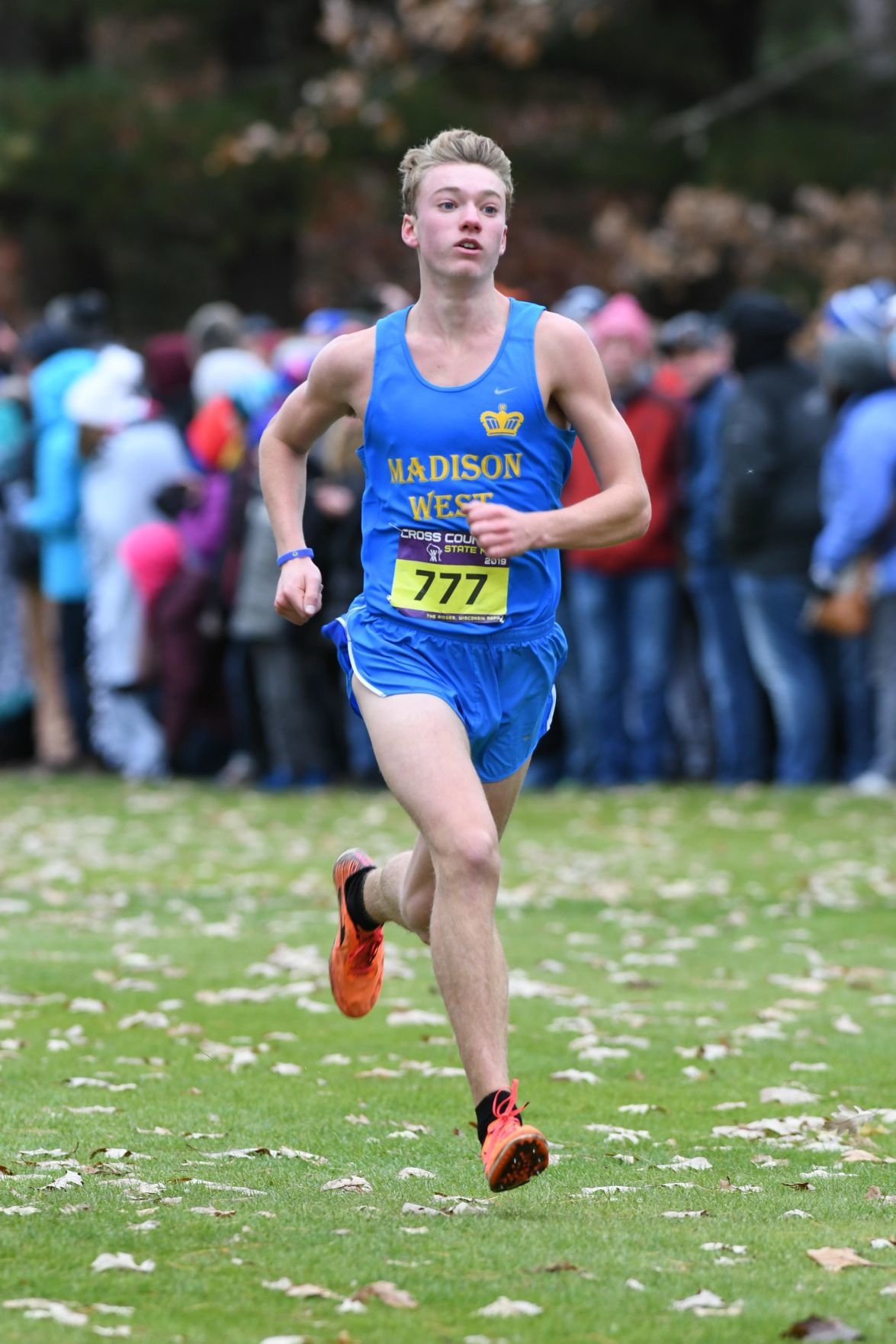 WIAA state cross country photo: Julian Gary, Madison West